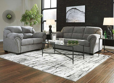 Ashley 28105 Allmaxx Sofa & Loveseat Pewter