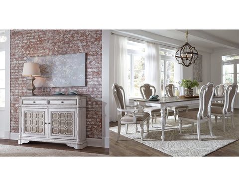 Liberty 244DR Magnolia Manor 8 PCS Dining Group