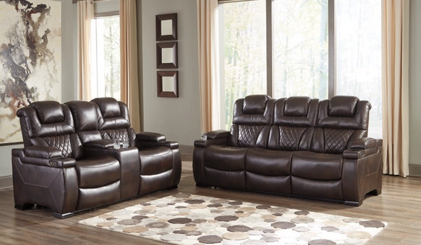 Ashley Warnerton 75407 Power Reclining Collection Chocolate Dunlap Furniture