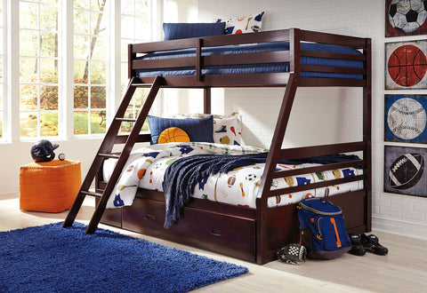 Ashley B328 Halanton Twin/Full Bunk Bed with under bed storage