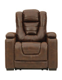 Ashley 2450513 Owner's Box- Power Recliner Adj Headrest-Thyme