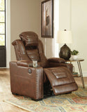 Ashley 2450513 Owner's Box- Power Recliner Adj Headrest-Thyme