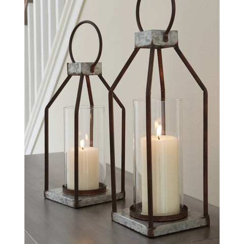 Ashley A2000346 Diedrick - Gray/Black - Lantern Set (2/CN)