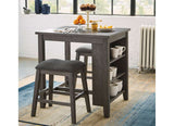 Ashley D388-113 Caitbrook Counter table & 2 Bar stools