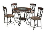Ashley D329-13 / D329-124 Glambrey Counter Height table w/ (4) Bar stools