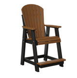 Amish AC6 Classic Balcony Chair (2) & TeTe Table Cedar Top/ Black Base