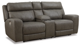 Ashley Roman U25402 Power Reclining Collection Smoke