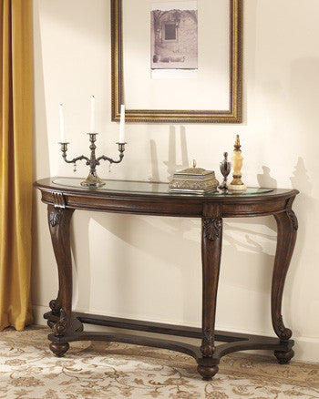Ashley T499-4 Norcastle Sofa Table Dark Brown