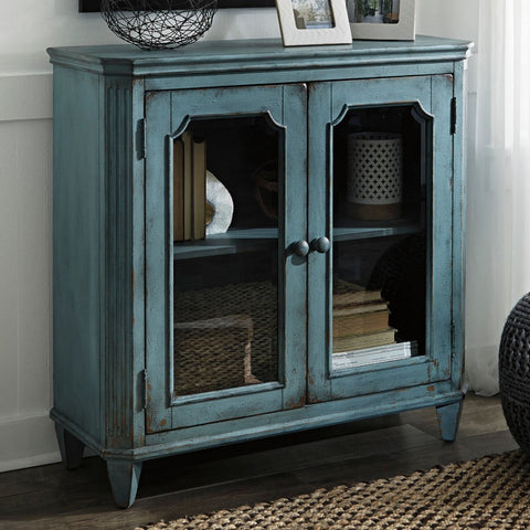 Ashley T505-742 Accent Cabinet  Antique Teal