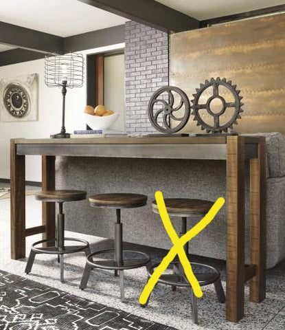 Ashley D440 52 D440 024 Torjin 3 Pcs. Table 2 Stools